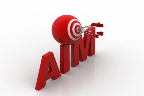 Target ball with arrows win the aim Stock Illustration