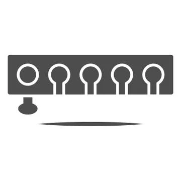 Target for biathlon solid icon, Winter sport concept, aim for shotgun sign on イラスト素材