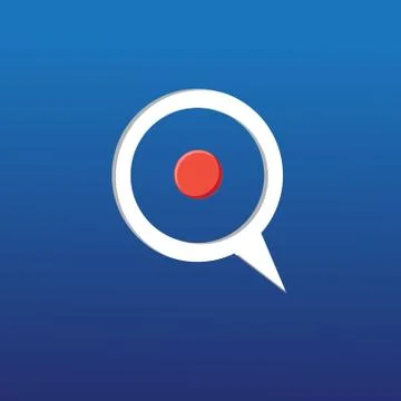 Target on a blue background Stock Illustration