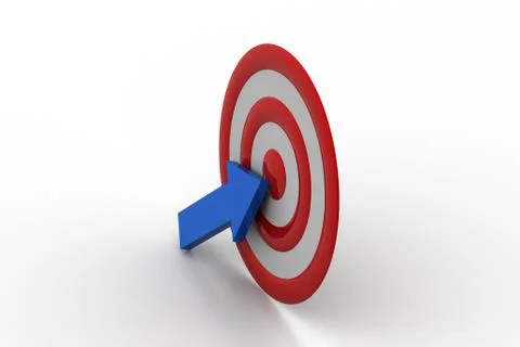 Target board with arrow Free Stock Illustration