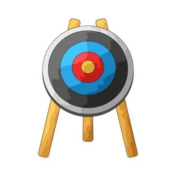 Target board illustration Illustrazione stock