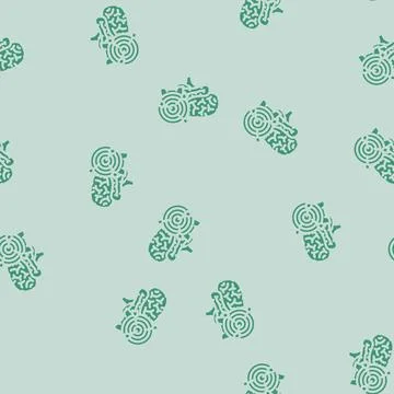 Target brainstorm glyph vector seamless pattern 스톡 일러스트