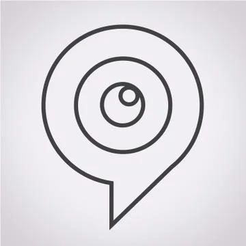 Target bubble icon Stock Illustration