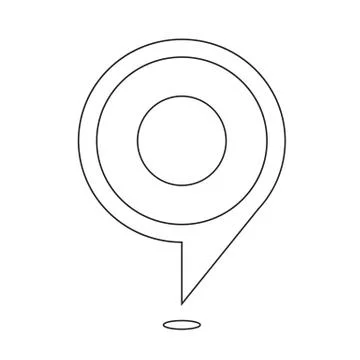 Target bubble icon Stock Illustration