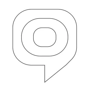 Target bubble icon Illustrazione stock