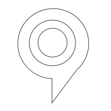 Target bubble icon vector illustration Stock Illustration