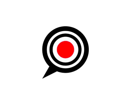 Target bubble logo Stock Illustration