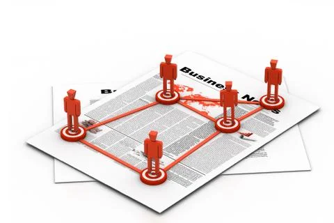 Target Business network concept Stock Illustration