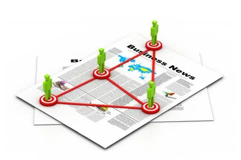Target Business network concept Stock Illustration