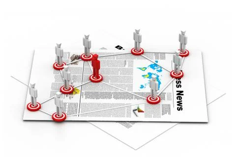 Target Business network concept Stock-Illustration