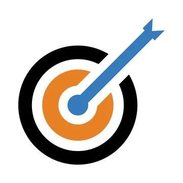 Target, business target vector icon Stock Illustration