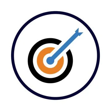 Target, business target vector icon Stock Illustration