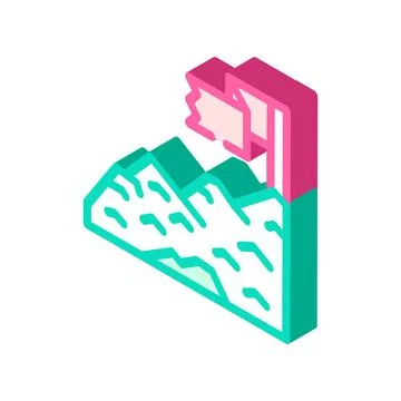 Target business task isometric icon vector illustration Stockillustratie