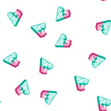 Target business task isometric icon seamless pattern Stock Illustration