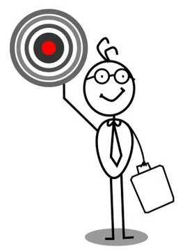 Target Businessman Stock Illustration