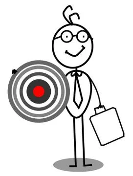 Target Businessman Stock Illustration