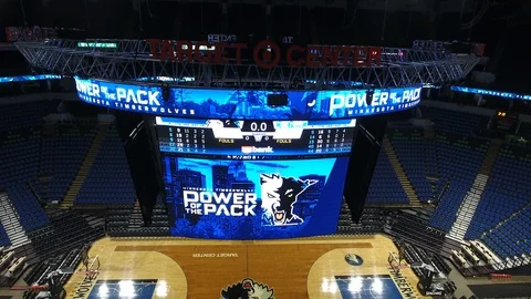 Target Center - Interior View Stock Footage 100143149