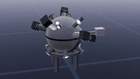 Target chamber fusion 3d loop 3D animation seamless loop 스톡 동영상 341781373