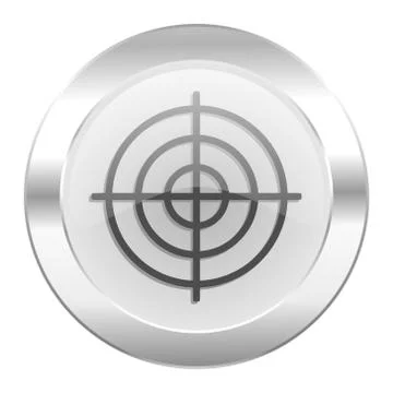 Target chrome web icon isolated. Ilustración de archivo