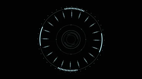 Target circle hud. Circle target element animation.	 Stock Footage 236773369