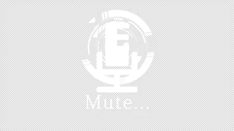 Target circle mute icon Text animation 1080p - 30 fps - Alpha Channel Stock Footage 256202118