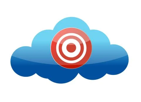 A target on a cloud Stock Illustration