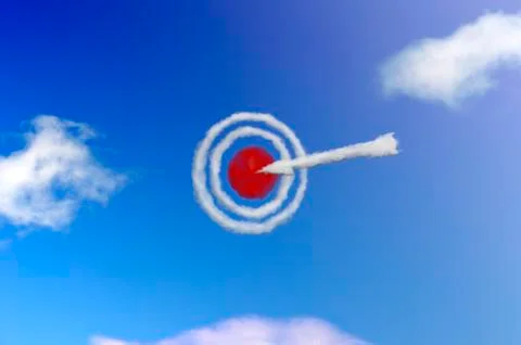 Target cloud Stock Illustration