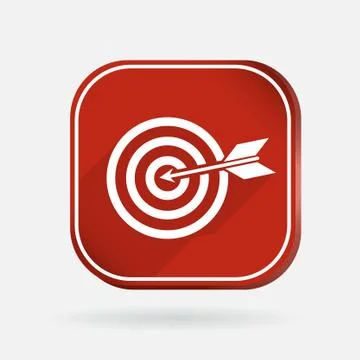 Target. color square icon Stock Illustration