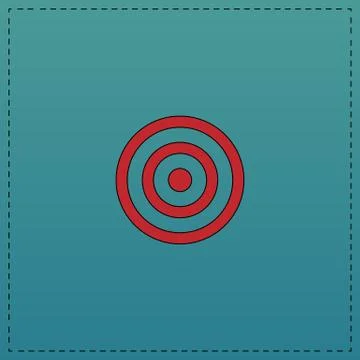 Target computer symbol Stock Illustration