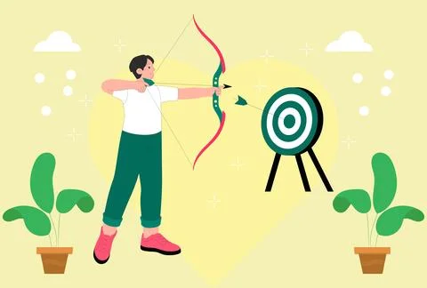 Target Concept Illustration Vector Style Illustration Stock Illustration