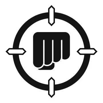 Target coping skills icon simple vector. Advice help information イラスト素材