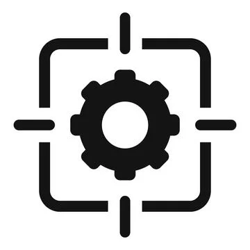 Target core values icon simple vector. Value purpose Stock Illustration