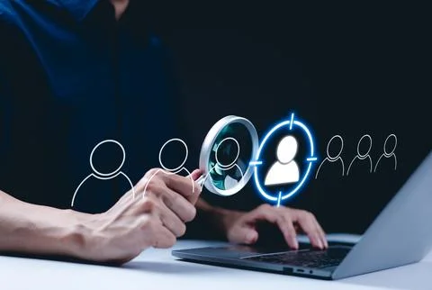 Target customer concept. CRM, Customer relationship management, Stock Photos
