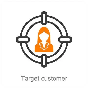 Target customer Stock Illustration