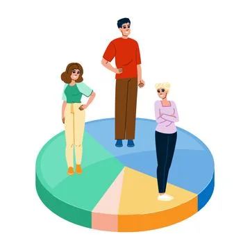 Target customer segmentation vector Stock Illustration