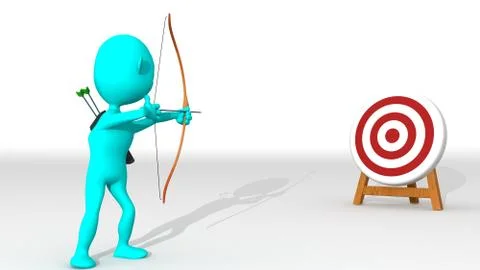 Target cyan Illustrazione stock