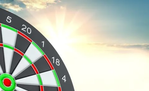 Target dart. 3d illustration Stock Illustration