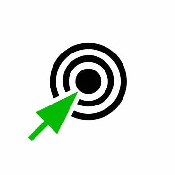 Target - dartboard vector with arrow Stock Illustration