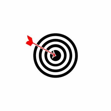 Target - dartboard vector with arrow Stock Illustration