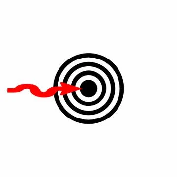 Target - dartboard vector with arrow Stock Illustration