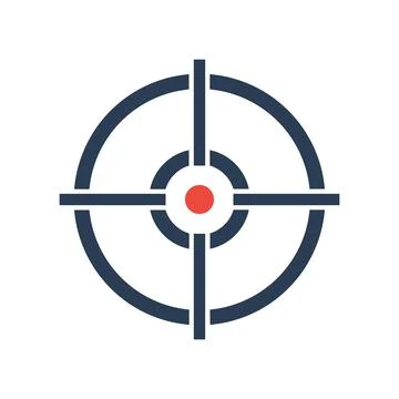 Target destination icon. Stock Illustration