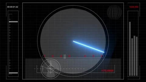 Target Detection Interface. HUD elements animation. Stock Footage 159160514