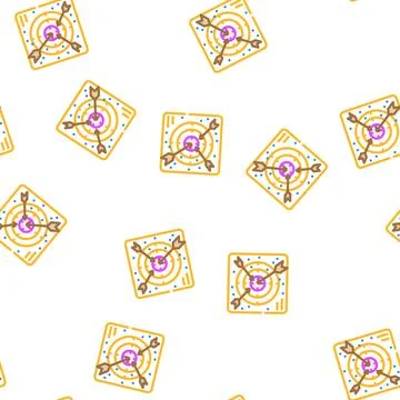 Target earning money vector seamless pattern イラスト素材