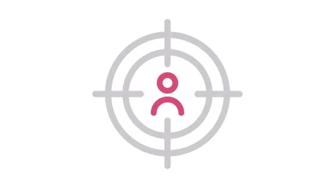 A target featuring a person at its center, representing the concept of aimi.. Stock Footage 335011996