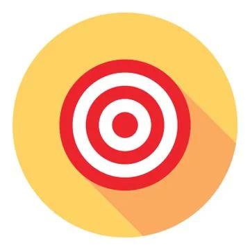 Target Flat Icon Stock Illustration
