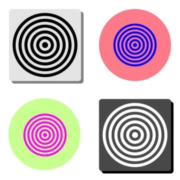 Target. flat vector icon Stock Illustration