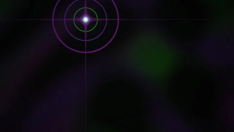 Target focus effect with concentric circles on dark background. Stock Footage 337495475