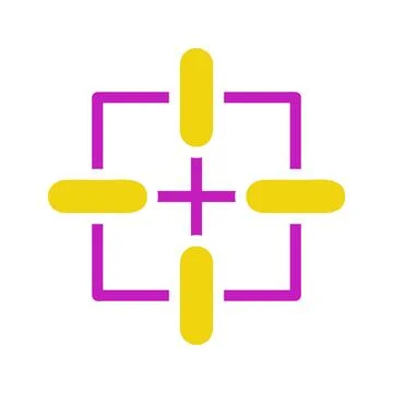 Target Focus Icon. Concept of precision, accuracy, and aiming. Stock Illustration