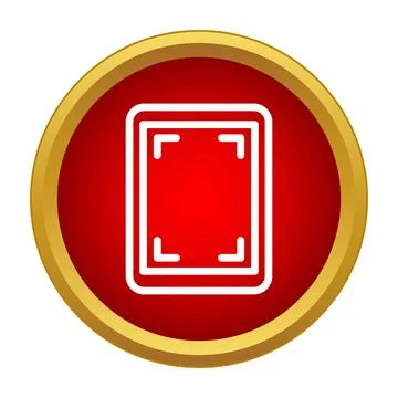 Target focus user interface button icon Stock Illustration