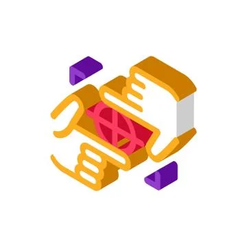 Target focusing isometric icon vector illustration Stock Illustration
